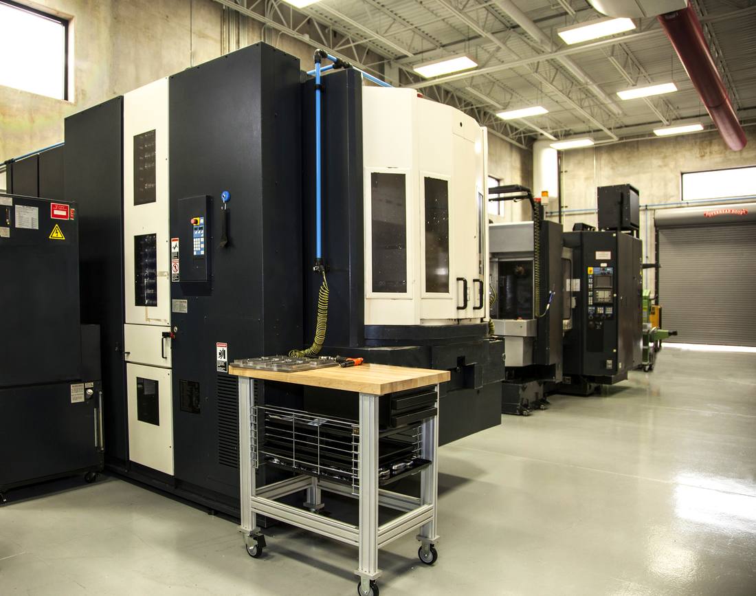 CNC machining centers at Tri-Tech Manufacturing